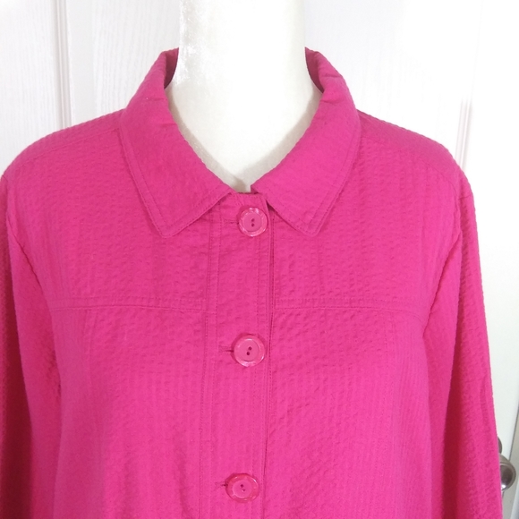 Christopher & Banks Hot Pink Lightweight Jacket XL - Picture 2 of 6
